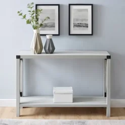 Kirkland's Home Wood Farmhouse Console Table- Entryway Furniture