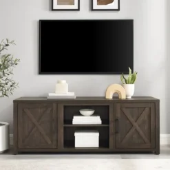 Kirkland's Home Wood Farmhouse Media Cabinet- Tv Stands & Media Consoles