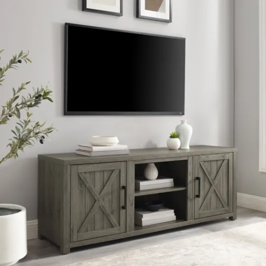 Kirkland's Home Wood Farmhouse Media Cabinet- Tv Stands & Media Consoles