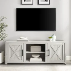 Kirkland's Home Wood Farmhouse Media Cabinet- Tv Stands & Media Consoles