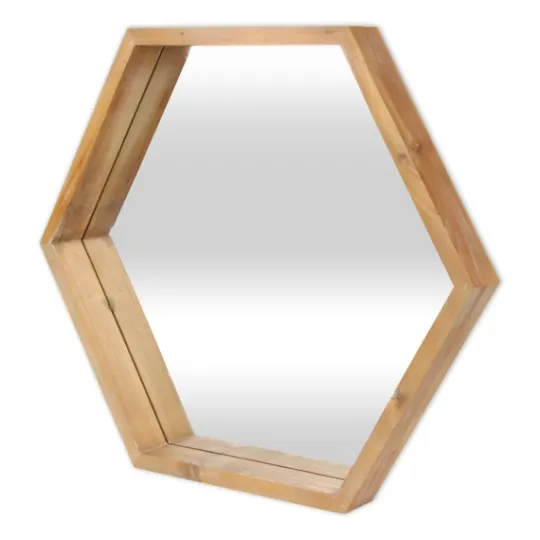Kirkland's Home Wood Frame Hexagon Wall Mirror- Decorative Mirrors