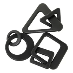 Kirkland's Home Wood Geometric Chain Sculptures, Set Of 3- Statues & Figurines