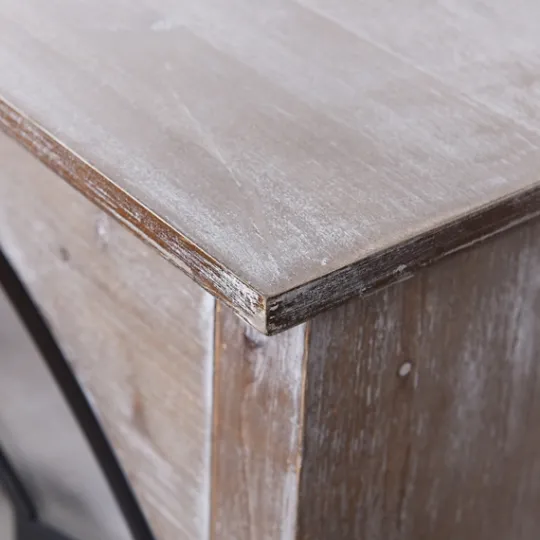 Kirkland's Home Wood Glass Arched Doors Cabinet- Cabinets & Sideboards