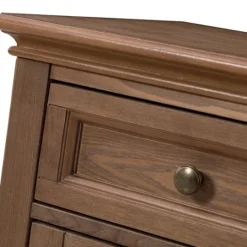 Kirkland's Home Wood Glass Door Sideboard Cabinet- Cabinets & Sideboards