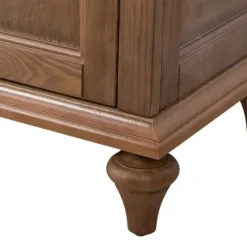 Kirkland's Home Wood Glass Door Sideboard Cabinet- Cabinets & Sideboards