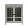 Kirkland's Home Wood Grid 2-Door Accent Cabinet- Cabinets & Sideboards