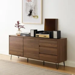 Kirkland's Home Wood Hairpin Legs Media Cabinet- Tv Stands & Media Consoles
