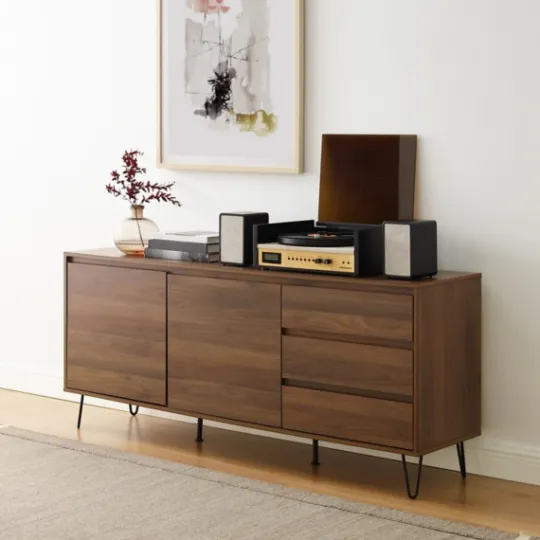 Kirkland's Home Wood Hairpin Legs Media Cabinet- Tv Stands & Media Consoles