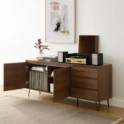 Kirkland's Home Wood Hairpin Legs Media Cabinet- Tv Stands & Media Consoles