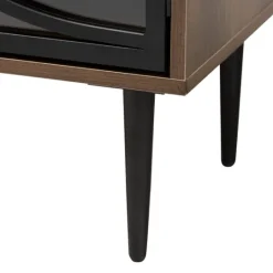 Kirkland's Home Wood Half Moon Doors Cabinet- Cabinets & Sideboards