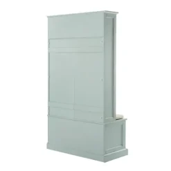 Kirkland's Home Wood Hall Tree With Cushioned Bench- Entryway Furniture
