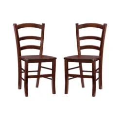 Kirkland's Home Wood Ladderback Dining Chairs, Set Of 2- Dining Chairs
