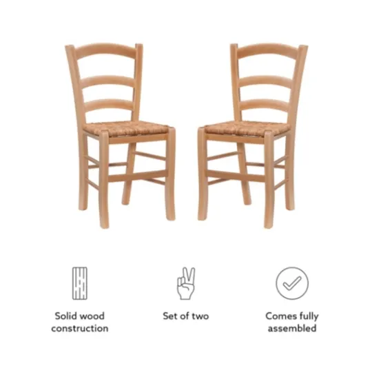 Kirkland's Home Wood Ladderback Dining Chairs, Set Of 2- Dining Chairs