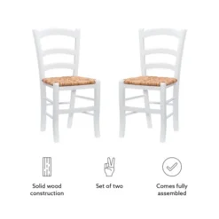 Kirkland's Home Wood Ladderback Dining Chairs, Set Of 2- Dining Chairs