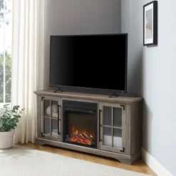 Kirkland's Home Wood Led Fireplace Media Cabinet- Tv Stands & Media Consoles