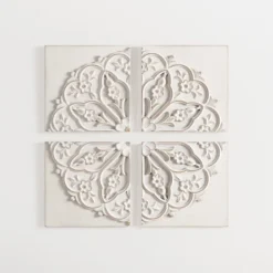 Kirkland's Home Wood Medallion 4-Pc. Wall Plaque Set- Wall Plaques