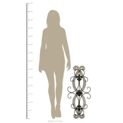 Kirkland's Home Wood Metal Fleur De Lis Scroll Wall Plaque- Wall Plaques