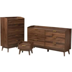 Kirkland's Home Wood Modern 3-Pc. Dresser Set- Dressers & Chests
