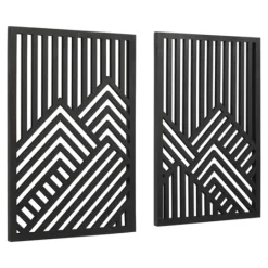 Kirkland's Home Wood Montour Wall Plaques, Set Of 2- Wall Plaques