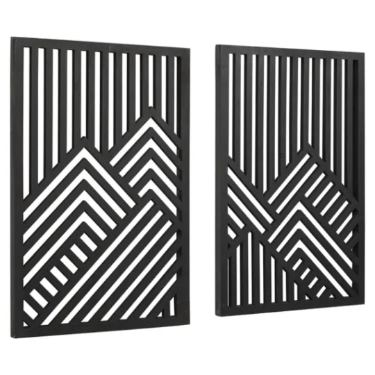 Kirkland's Home Wood Montour Wall Plaques, Set Of 2- Wall Plaques