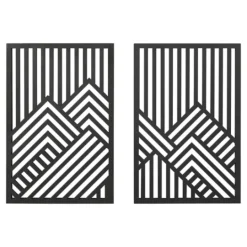 Kirkland's Home Wood Montour Wall Plaques, Set Of 2- Wall Plaques