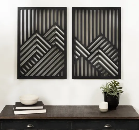 Kirkland's Home Wood Montour Wall Plaques, Set Of 2- Wall Plaques