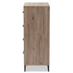 Kirkland's Home Wood Oak Finish 4-Drawer Chest- Dressers & Chests