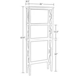 Kirkland's Home Wood Over-Toilet 3-Tier Shelf- Bathroom Furniture
