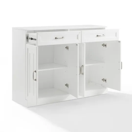 Kirkland's Home Wood Panel 4-Door Cabinet- Cabinets & Sideboards