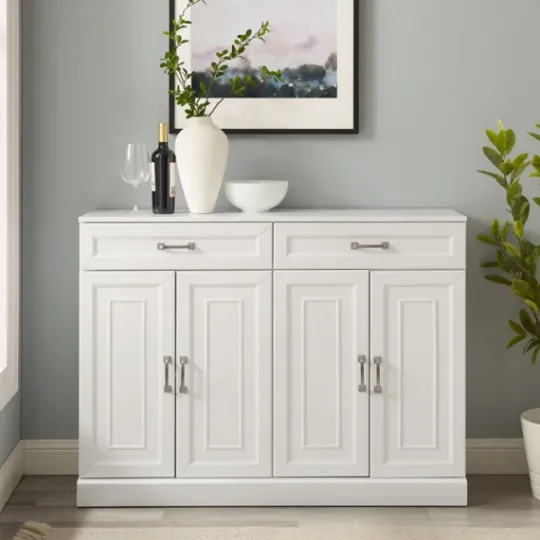 Kirkland's Home Wood Panel 4-Door Cabinet- Cabinets & Sideboards