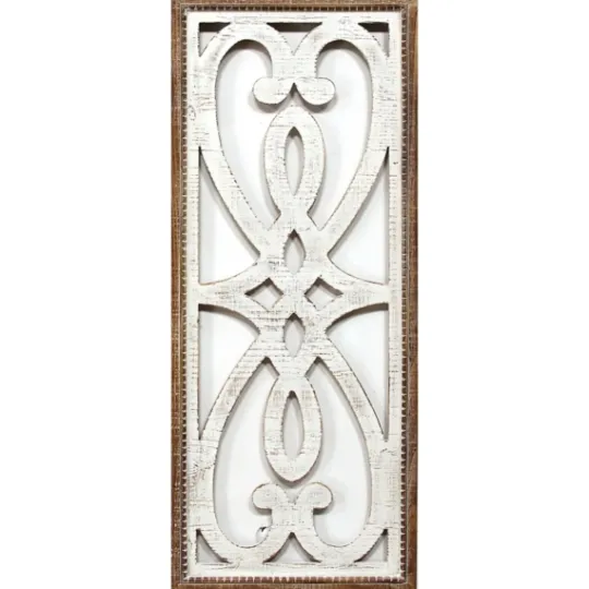 Kirkland's Home Wood Panel Scroll Wall Plaque- Wall Plaques