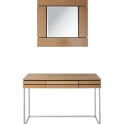 Kirkland's Home Wood 2-Pc. Console Table And Mirror Set- Console Tables