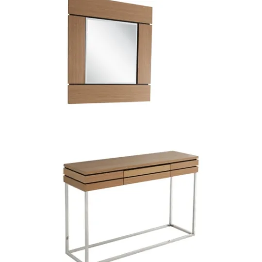 Kirkland's Home Wood 2-Pc. Console Table And Mirror Set- Console Tables