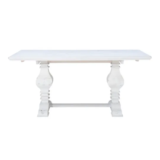 Kirkland's Home Wood Pedestal Dining Table- Dining Tables