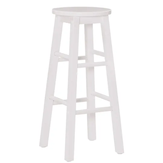 Kirkland's Home Wood Pub Classic Backless Bar Stool- Bar Stools & Counter Height Stools