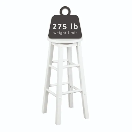 Kirkland's Home Wood Pub Classic Backless Bar Stool- Bar Stools & Counter Height Stools