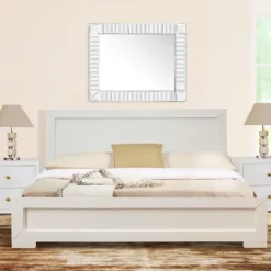 Kirkland's Home Wood Queen Platform Bed And 2-Nightstand Set- Beds & Headboards