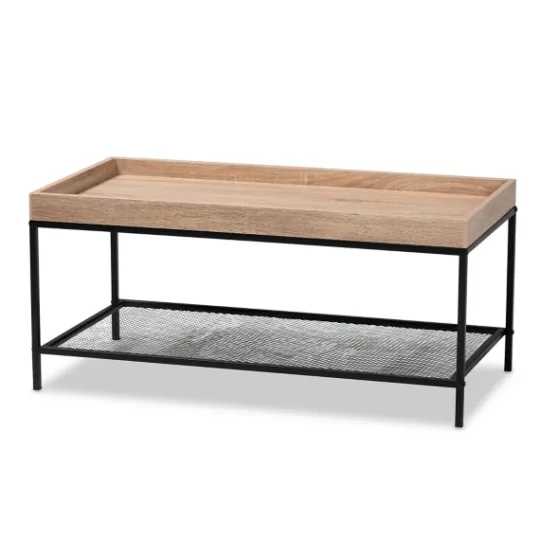 Kirkland's Home Wood Raised Edge Coffee Table- Coffee Tables