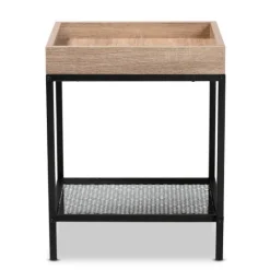Kirkland's Home Wood Raised Edge Side Table- Accent & End Tables