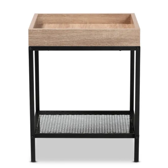 Kirkland's Home Wood Raised Edge Side Table- Accent & End Tables