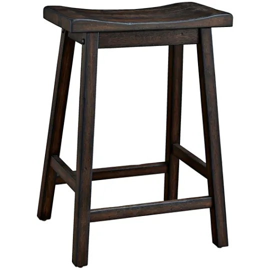 Kirkland's Home Wood Rectangular Counter Stools, Set Of 2- Bar Stools & Counter Height Stools