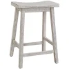 Kirkland's Home Wood Rectangular Counter Stools, Set Of 2- Bar Stools & Counter Height Stools