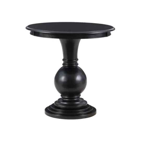 Kirkland's Home Wood Round Base Side Table- Accent & End Tables