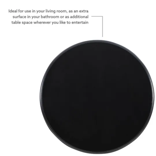 Kirkland's Home Wood Round Base Side Table- Accent & End Tables