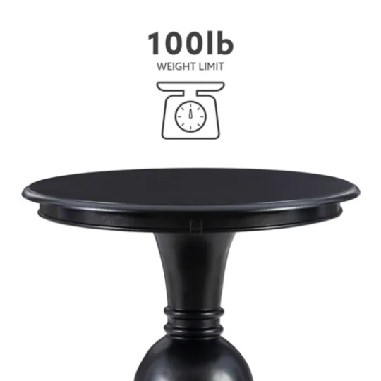Kirkland's Home Wood Round Base Side Table- Accent & End Tables