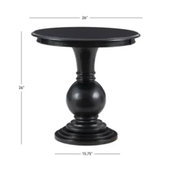 Kirkland's Home Wood Round Base Side Table- Accent & End Tables