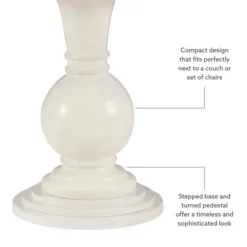 Kirkland's Home Wood Round Base Side Table- Accent & End Tables