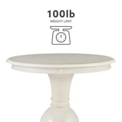 Kirkland's Home Wood Round Base Side Table- Accent & End Tables