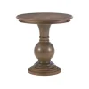 Kirkland's Home Wood Round Base Side Table- Accent & End Tables