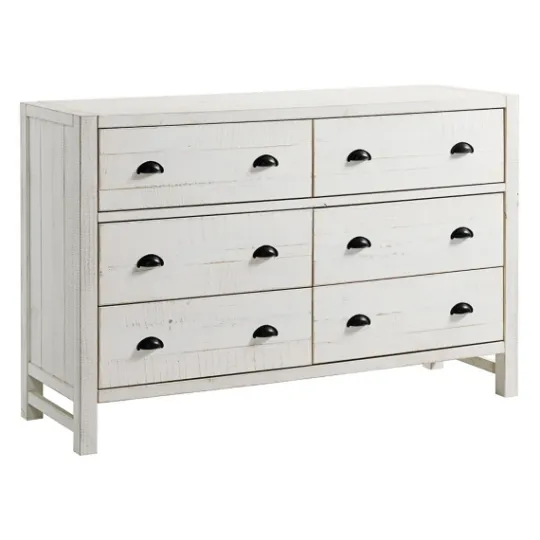 Kirkland's Home Wood Rustic 6-Drawer Chest- Dressers & Chests